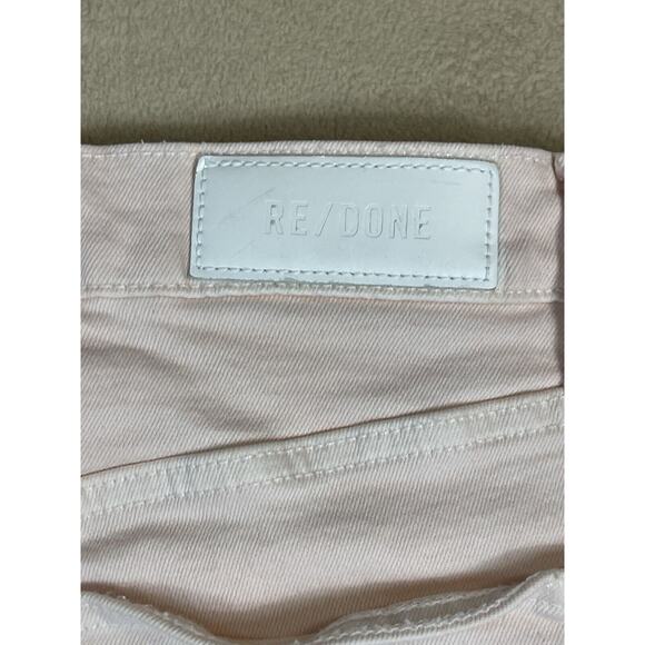 RE/DONE Jeans Womens 28 Pink 90s High Rise Loose Fit Straight‎ Leg Cotton Denim - Picture 13 of 16